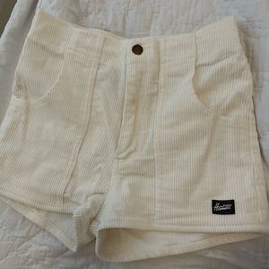 Hammies white corduroy short shorts size 28